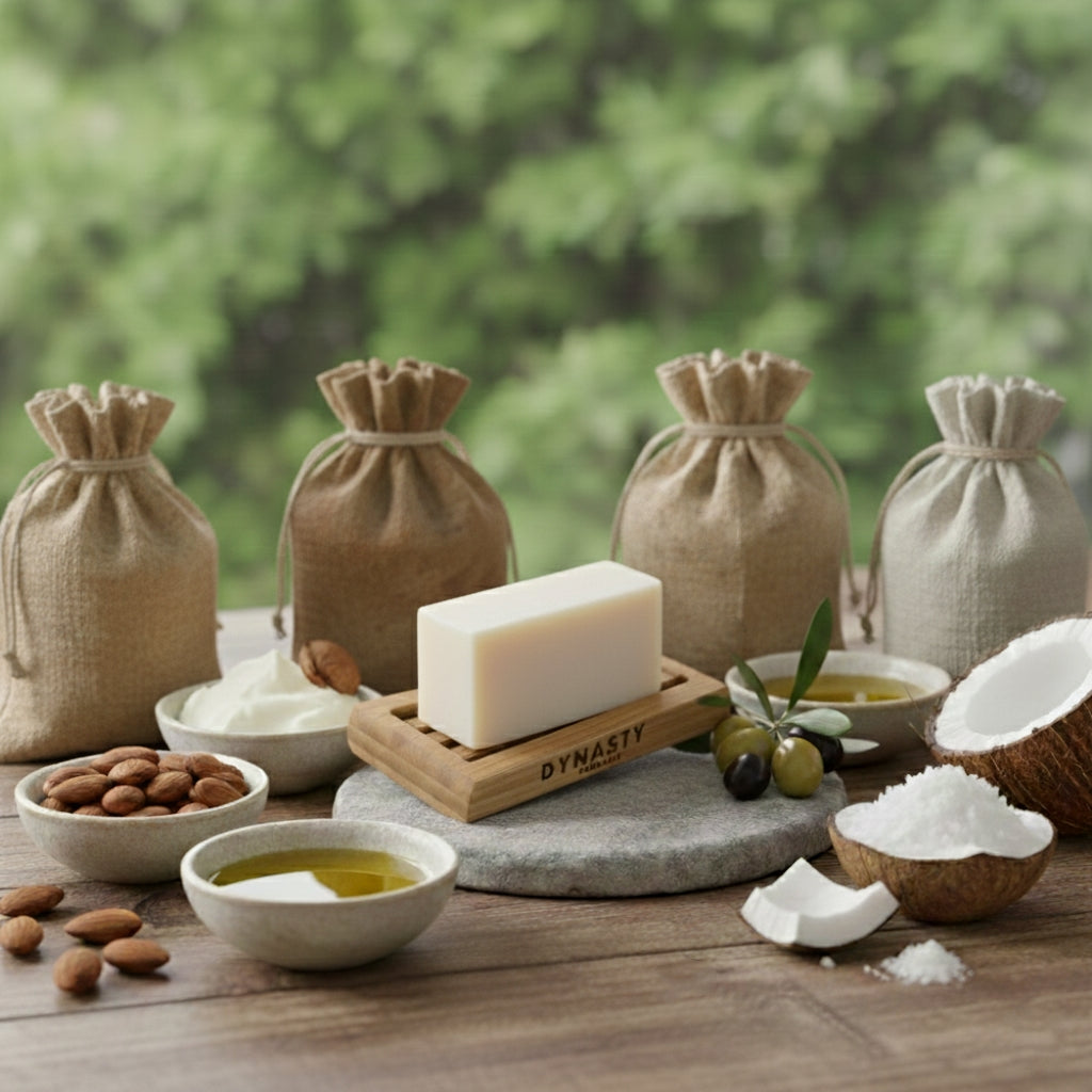 Handmade Golden Silk Infused Soap Bar - 100% Natural Ingredients