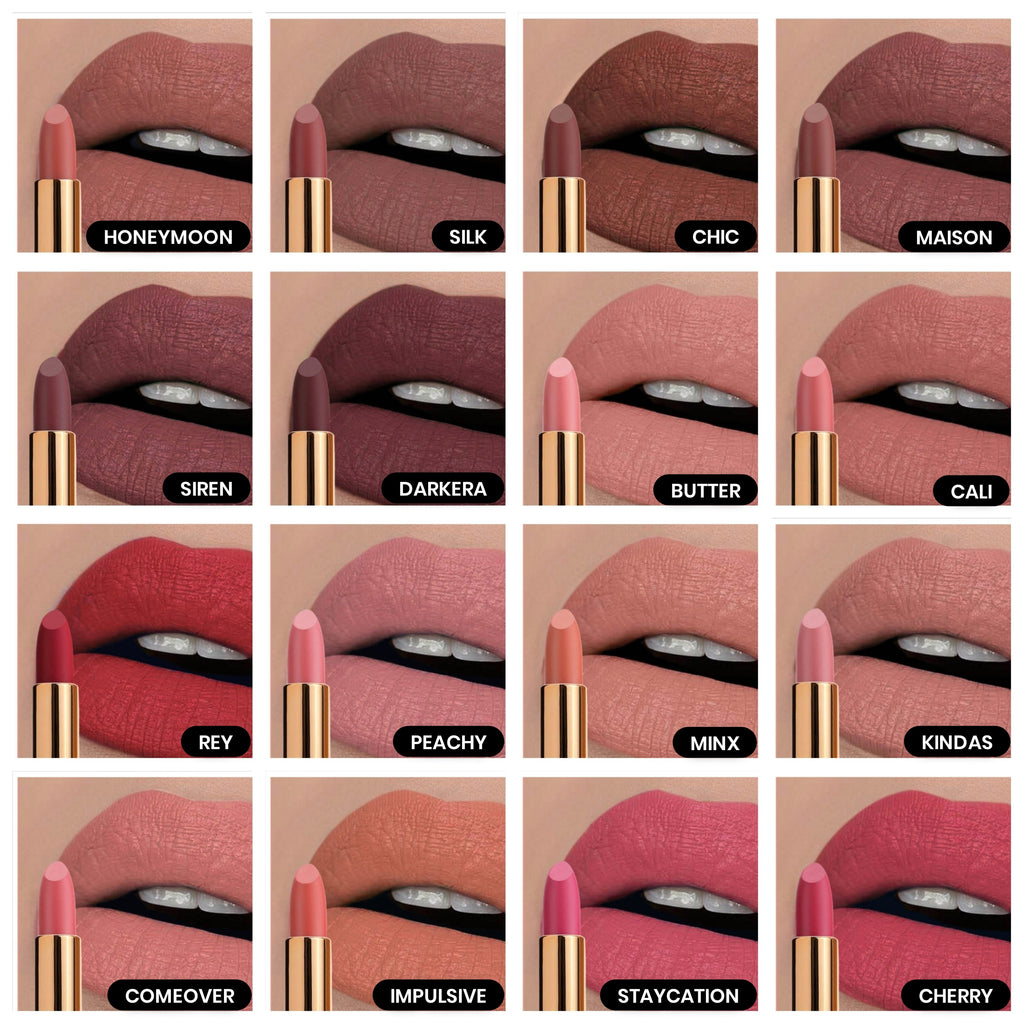 Handmade Rose Petal Velvet Lipstick - Natural & Gentle on Lips