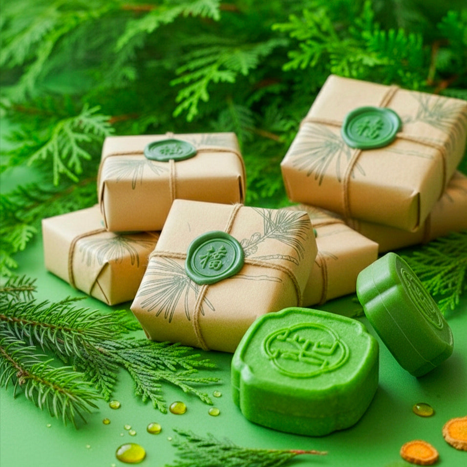 Handmade Natural Soap Bar - Ancient Blend with Pine, Arborvitae & 20+ Herbs and Oils