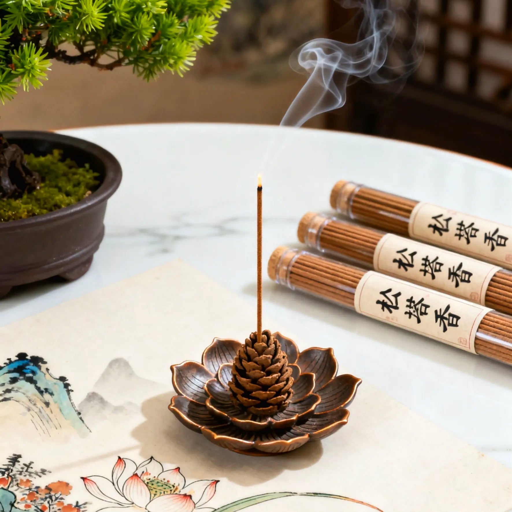 Handmade Pine Incense Sticks - Forest-Crafted, 100% Natural & Traditional