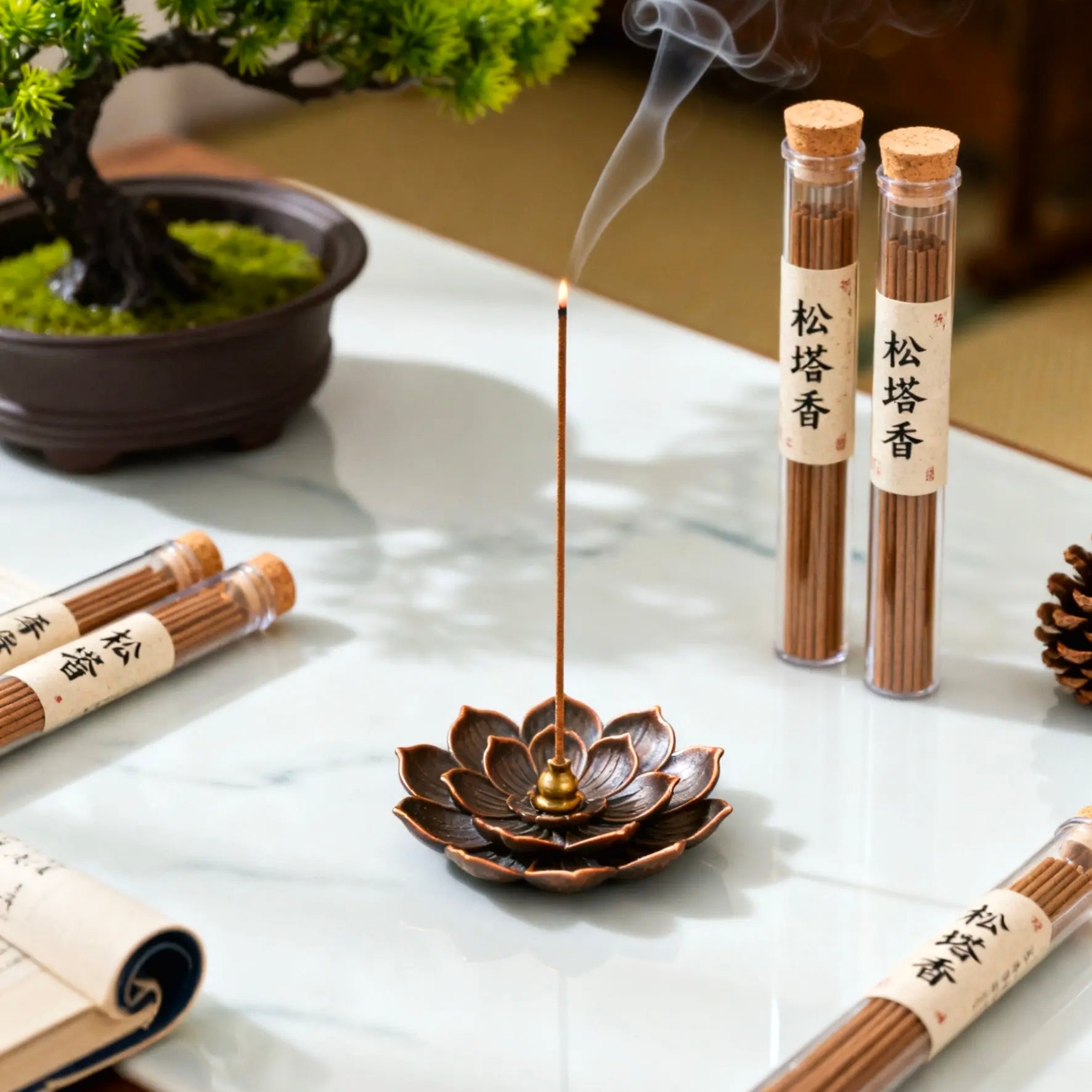 Handmade Pine Incense Sticks - Forest-Crafted, 100% Natural & Traditional