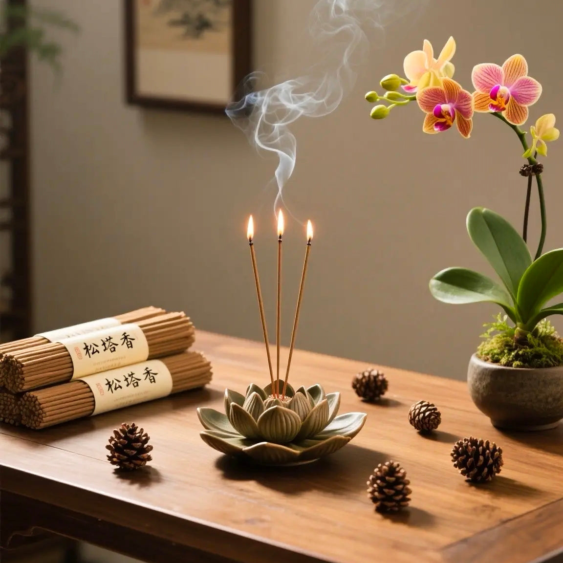 Handmade Pine Incense Sticks - Forest-Crafted, 100% Natural & Traditional