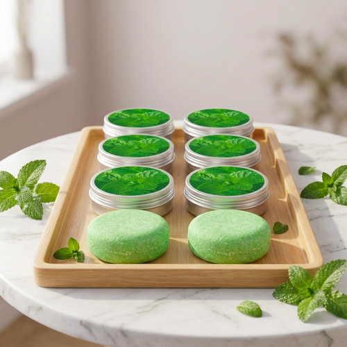 Anti-Dandruff Mint Soap - Handmade Organic & Refreshing Deep Cleansing