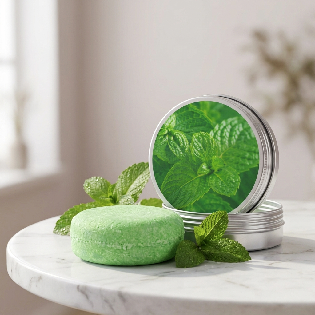 Anti-Dandruff Mint Soap - Handmade Organic & Refreshing Deep Cleansing