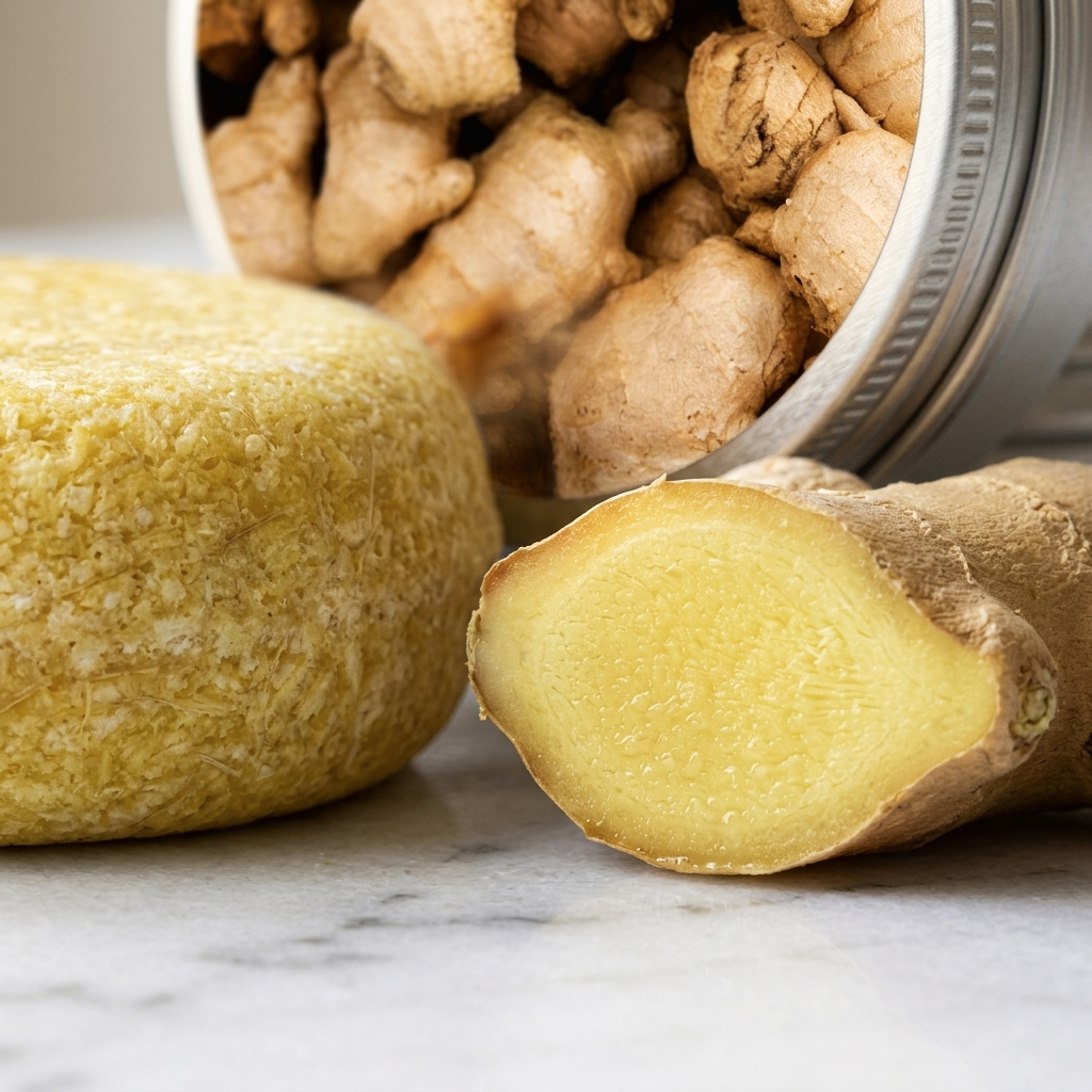 Anti Hairfall Ginger Shampoo Bar - Natural Hair Thickening & Root Care